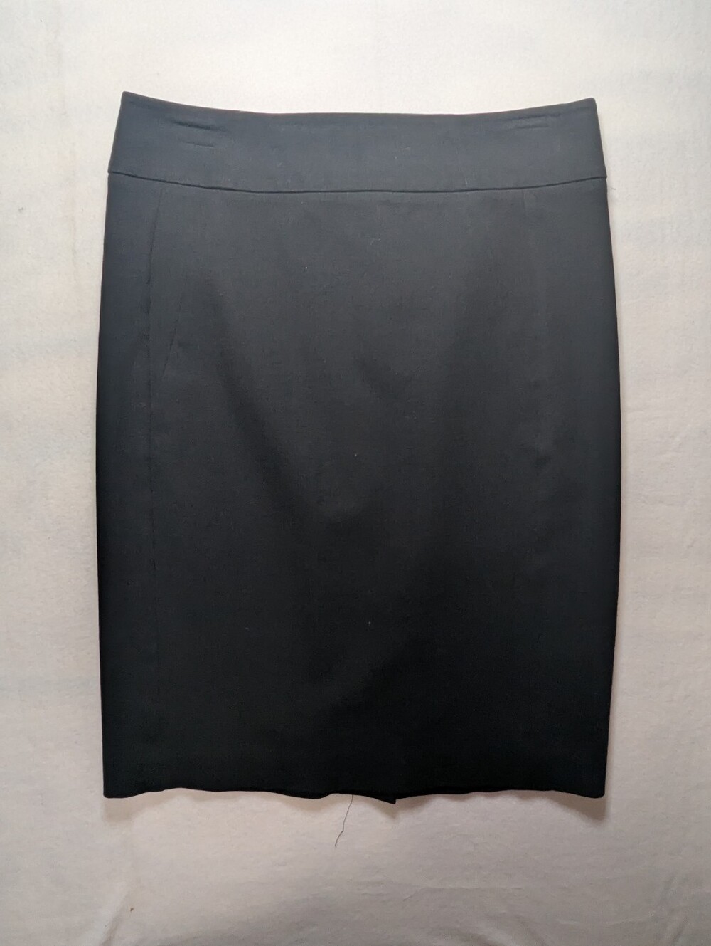 Ann Taylor Classic Black Ponte Stretch Pencil Skirt Women's Office Essential 453